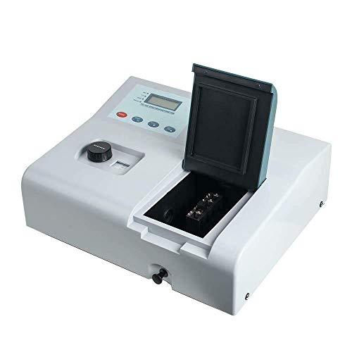 DONNGYZ Visible Spectrophotometer LDC Digital 721 Wavelength Range 350-1020nm Spectral Bandwidth 6nm Instruction Power Cord Glass Cuvette Wave Range Portable Digital Display Lab Analytical Equipment