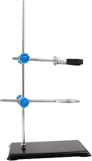 Laboratory Iron Retort Stand 30cm Portable Mini Support Rod Metal Rack for Chemistry Lab Equipment Kit