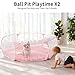 Kids Ball Pit Large Pop Up Children Ball Play Tent for Toddlers Girls Boys for Indoor Outdoor Baby Playpen with Carry Tote, Balls Not Included (Pink)…