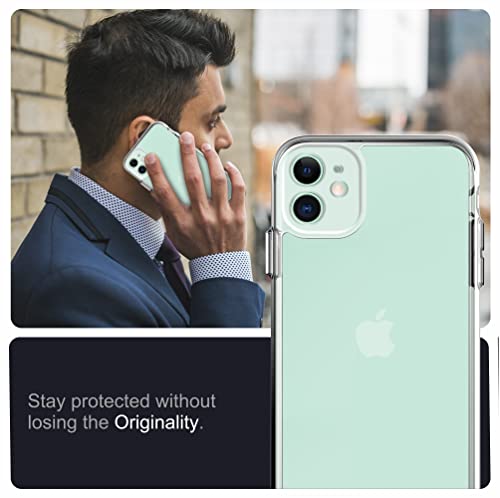 Image of Affix Ultra Clear Series PC and Soft TPU Back Cover Case Designed for iPhone 11 | 6.1 inch | Transparent