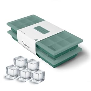 Ice Cube Tray – Small Silicone Molds with Lids, BPA-Free and Flexible for Cocktails and Beverages – Set of 2 – glacio