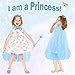 Heaning Princess Dress Up Girls Toys - Princess Costumes Accessories with Cape Jewelry Shoes Crown Role Play Toddler Christmas Birthday Gifts Toys for 3 4 5 6 7 8 Year old Girl Blue