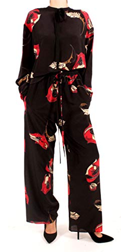  Alysi Pantalone Seta Nero