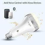 Sengled Solo Bluetooth JBL Speaker Light Bulb, Dual Channel Dimmable BLE LED Light Bulb 45W Equivalent E26 2700K Smart Timing Music Bulbs, Portable Wireless Shower Speaker That Work with Alexa, 1 Pack