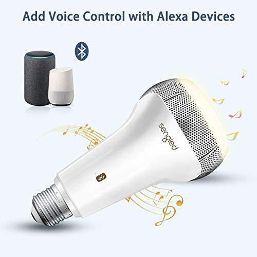 Image of Sengled Solo JBL Speaker Light Bulb Dual Channel Dimmable LED Light App Controlled 45W Equivalent E26 Smart Timing Music Bulb, Compatible with Alexa via Bluetooth Connection