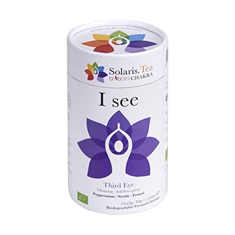 "I See" Third Eye - Ajna Chakra l Organic Tea l be Better Chakra by Kerstin Linnartz, 15x Biodegradable PyramidÜTeabags, (1 x 30 g) Cover