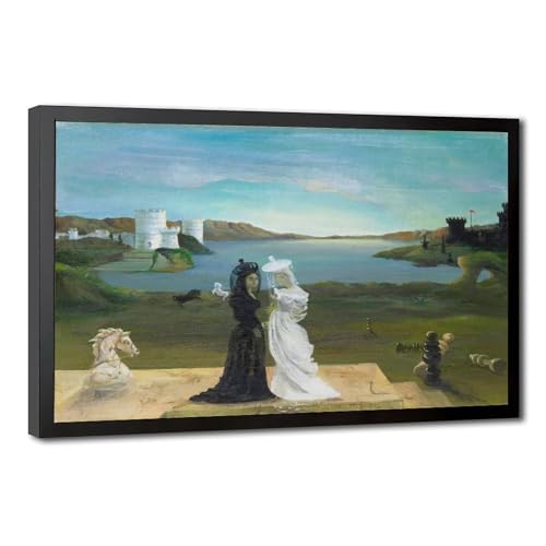 Impression sur toile The Chess Queens par Muriel Streeter cadre suspendu 50x75 cm