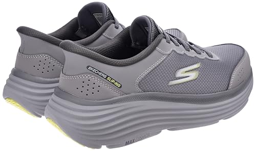 Skechers Skechers MAX Cushioning Endeavour Mens Shoes, Gray Lime, 10.5 US
