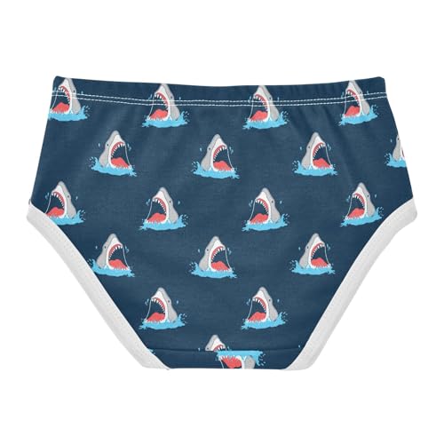 Little Girls' Soft Cotton Underwear Kids Breathable Comfort Shark Panties Briefs Toddler2