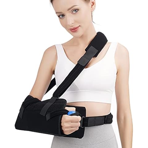 TANDCF bestlife Shoulder Abduction Sling with Removable Pillow & Exercise Ball, Shoulder & Arm Sling Immobilizer for Injury Support, Rotator Cuff, Surgery, Dislocated, Sublexion, Broken Arm Cover