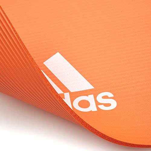 Gymnastikmatte von Adidas für Erwachsene in Orange, 10 mm Dicke