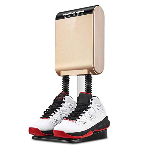 LKNJLL Schuhtrockner, Schuhtrockner und Trockner mit Timer und Bügeleisen, Stretch-Schlauch, Removable
