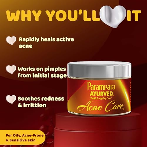 Image of Parampara Ayurved Acne Care Gel | Shrinks Pimple Overnight | 2% Salicylic Acid & Pure Neem | Fights Blemishes & Breakouts | All Skin Types | 30g