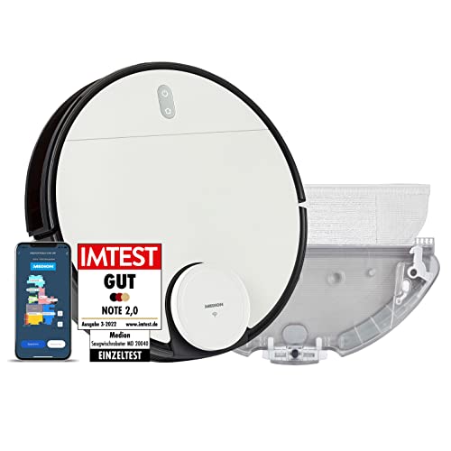 MEDION Robot Aspirador L&aacute;ser con funci&oacute;n de fregado X40 SW (8000P...