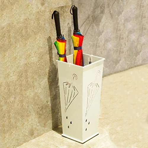 Design découpé pour ce porte-parapluie en métal rectangulaire solide - 3