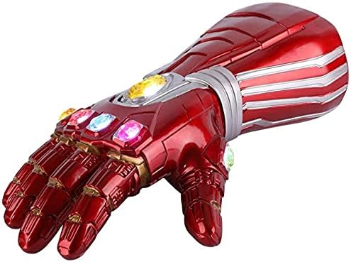 Miniatura 5 de Guantelete de Iron Man Infinity Guante Iron Man Infinity LED con luz de piedra para fiesta de Halloween para niños Rojo