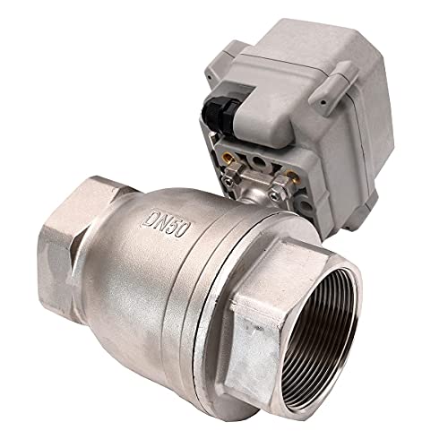 BOKYWOX NPT 2'' Motorized Ball Valve AC24V/DC12-24V Electrical Ball Valve CR2-02 with Indicator and Manual Override - Thumbnail 6