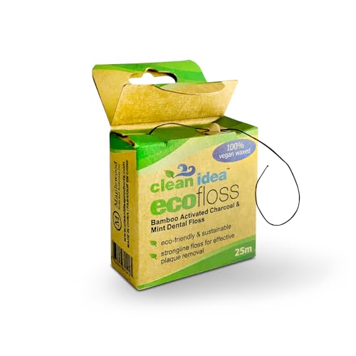 Fil dentaire Ecofloss 6 x 25 m ciré végétalien pour une hygiène bucco-dentaire au naturel