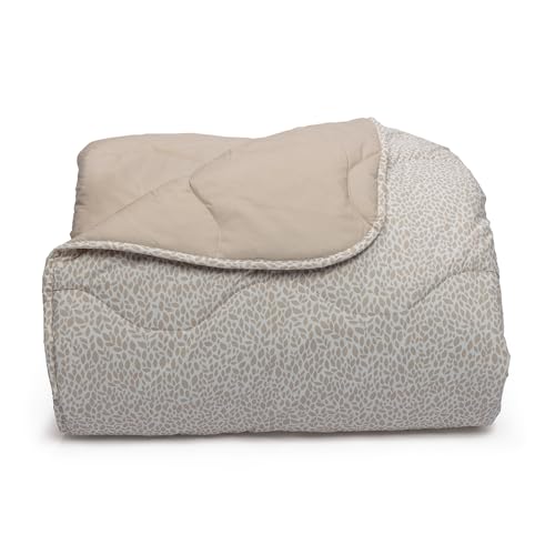 Foppapedretti Noche & Naturaleza - Edredón para Cama Individual, con pétalos de Arena, Funda 100% algodón, Fabricado en Italia