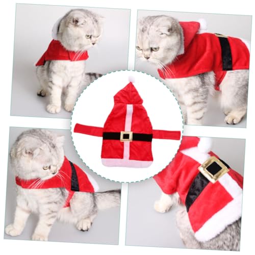 Disfraz de Navidad para perro pequeño rojo miniatura 6