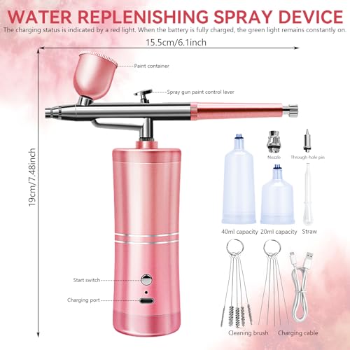 Kit aérographe avec compresseur de précision pour maquillage et ongles