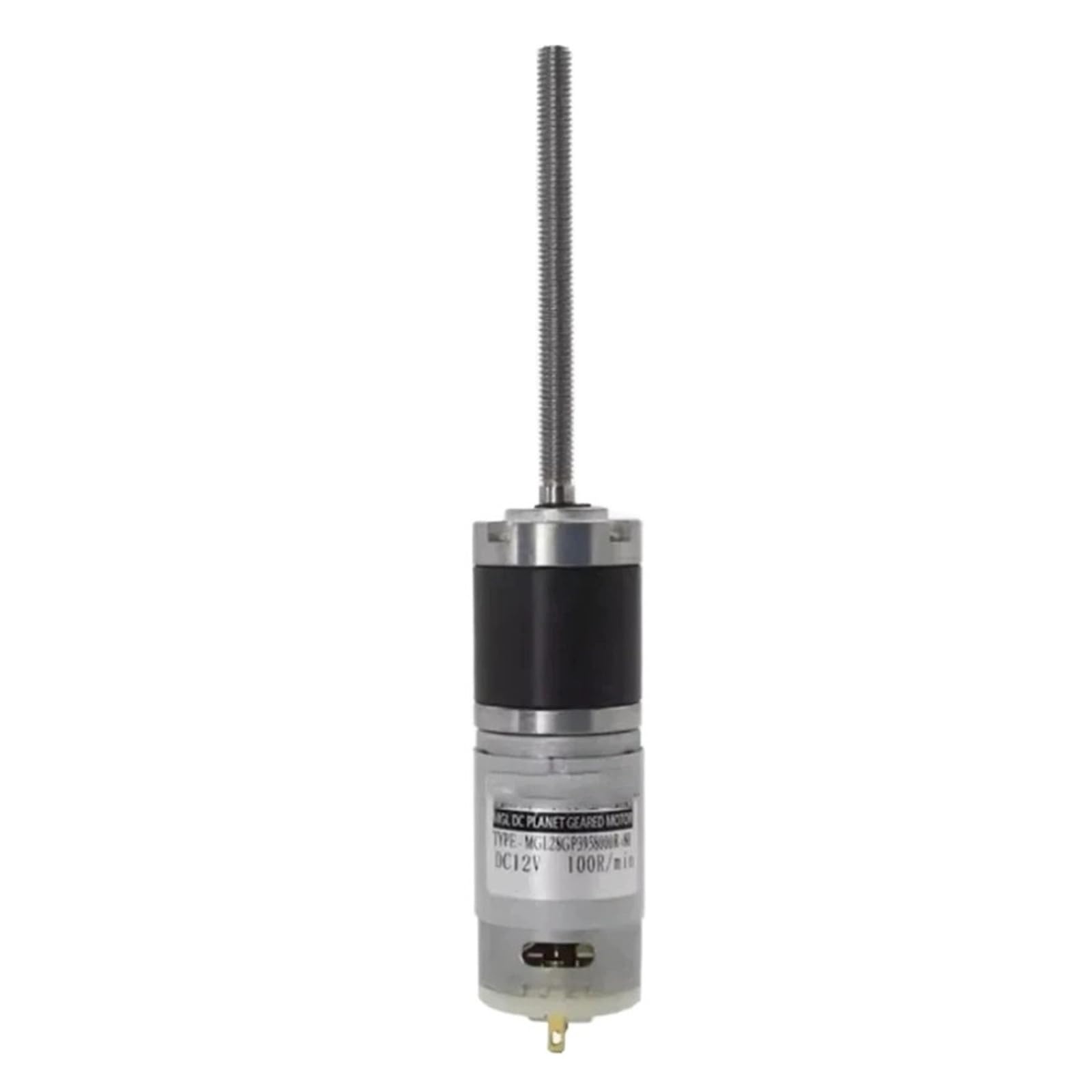 60Kg 28-395 M 6 * 75Mm Schroefdraad como Motor Reductor de CC Micro planetario Tandwielschroef Lange como Motor de Carga de 12V 24V con Brida(16RPM,12V)