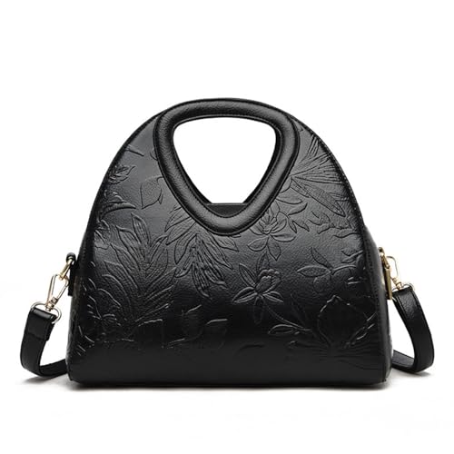 Bolso de mano para mujer con estampado de flores y correa ajustable miniatura 1