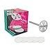 STALEKS PRO Base pododisco M 20 mm con 5 ricariche grana 180. Acciaio inossidabile. Disco pedicure. Canna lunga. immagine