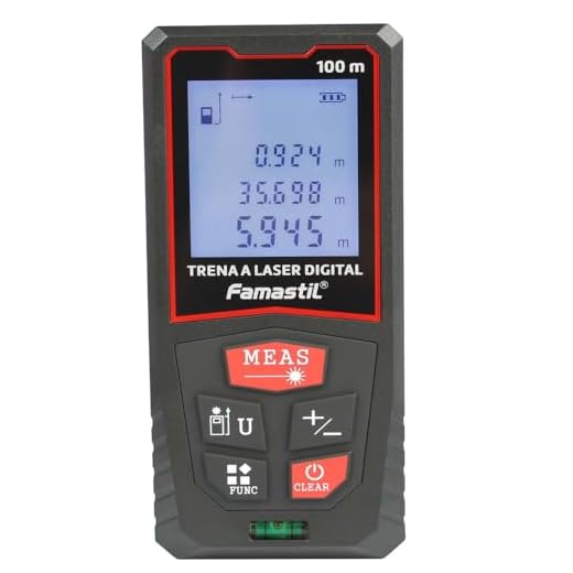 Trena Laser Digital Famastil 100 m com Precisão ±2 mm