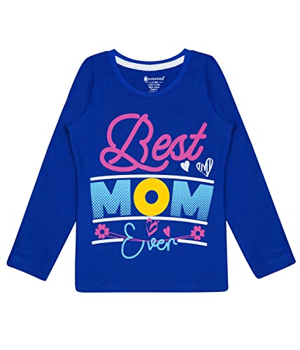 Image of KYDA KIDS 100% Cotton Girls Full Sleeve Printed T-Shirt,Regular fit Round Neck Tops