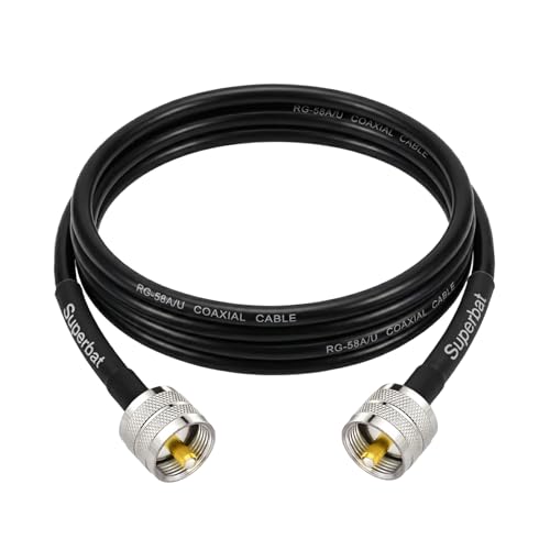 Câble CB PL-259 RG58 50 Ohm mâle résistant aux interférences radio