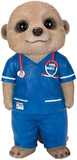 Vivid Arts - Resin Baby Meerkat Nurse Home or Garden Decoration, XMK-2375-D, 23cm, Multicoloured