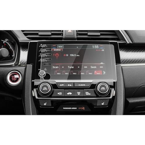 Láminas Protectoras de Pantalla para Civic LX EX 2019-2020, película de Vidrio Templado, Protector de Pantalla para el Centro de navegación GPS del Coche, Accesorios Interiores para el automóvil.