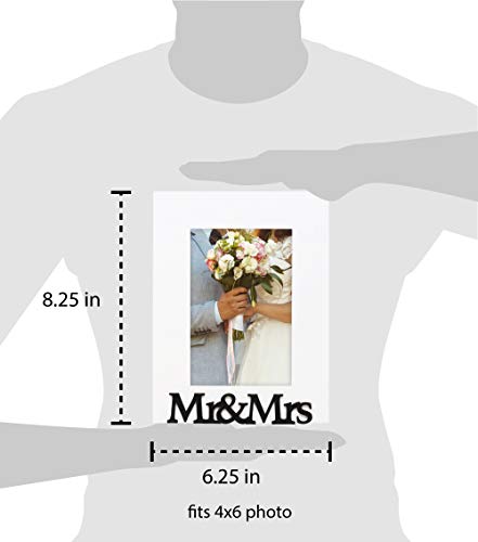 Cadre photo Mr&Mrs Isaac Jacobs en bois blanc pour protéger et sublimer vos photos jaunies