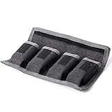 gofidin DSLR Camera Battery Bag Pouch Holder Carrying Case (4 Pocket) AA Battery DSLR Camera Digital Accessories for Nikon/Canon/Sony(4 Slots)