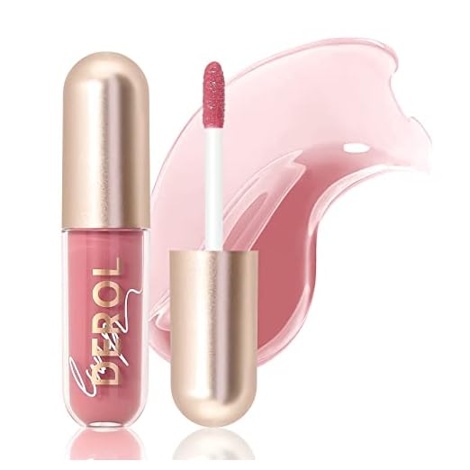 RoyueS plumping Moisturizing Lip gloss, High Shine Lip Plumper, Shiny Lip Gloss For Girls and Women (02# FIG TEA)