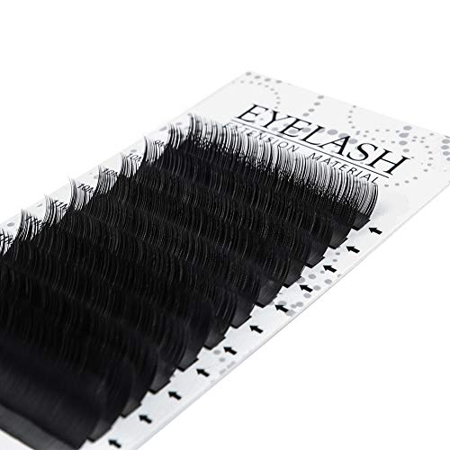 Preisvergleich Produktbild Arison Lashes Wimpernverlängerung Künstliche Wimpern Einzelwimpern Individuelle PBT Wimpernverlängerung Seidenwimpern Volumen Lashes Extensions Professional für Salon Beauty (0.25 C 9-14mm)