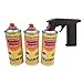 Produktbild Brantho Korrux 3 x nitrofest schwarz 400ml Spraydose Rostschutz Metallschutzfarbe + Spraydosenhandgriff