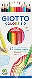 lapices de colores 12 piezas Colores vivos y intensos, ideales para el uso en la escuela primaria