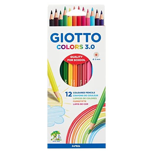 Giotto Colors 3.0 Estuche de 12 Lápices de Color
