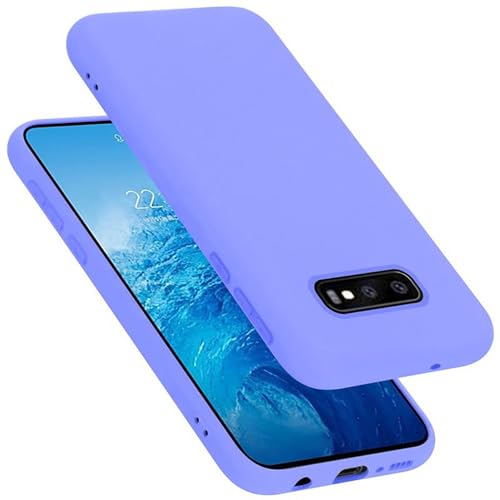 Cadorabo Custodia per Samsung Galaxy S10e in LIQUID LILA CHIARO - Morbida Cover Protettiva Sottile di Silicone TPU con Bordo Protezione - Ultra Slim Case Antiurto Gel Back Bumper Guscio