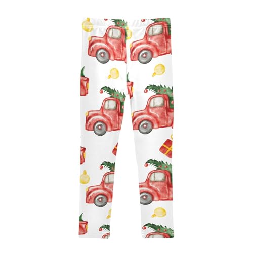 Car Tree Girls Leggings,Workout Leggings for Girls Toddler Athletic Legging Size for 3-10T2