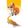 EUGY 3D Red Fox Model Craft Kit, for 6 Years +
