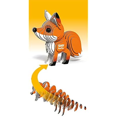 EUGY 3D Red Fox Model Craft Kit, for 6 Years +