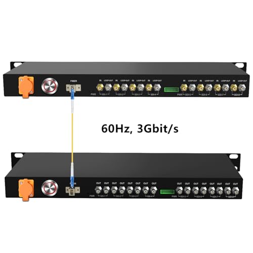 Image of 8CH 3G SDI Fiber Converter,1080P@60Hz SDI to Fiber Converter