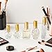 H&D HYALINE & DORA Vintage Glass Perfume Bottles Empty Refillable Sprayer Bottle Fine Mist Spray Bottles Set of 5