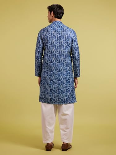 Image of DIWAS BY MANYAVAR Men's Cotton Blend Printed Kurta (1pc)