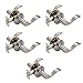 Dynasty Hardware HER-82-US15 Heritage Lever Passage Set, Satin Nickel, Contractor Pack (5 Pack)