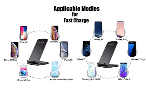 Fast Wireless Charger Stand For Samsung Galaxy S23 S22 Ultra/S21/Note 20/S20/S10+/S10E/S9/ S8+/S7 Edge Note 9/8 Qi Charging Dock For Iphone 14 13 12 11 Pro Max Mini Xs Xr 8 Plus Se #TOP6