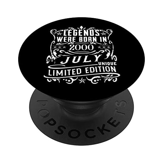 Cumpleaños Julio 2000 Edición Limitada Regalo Legend July PopSockets PopGrip Intercambiable